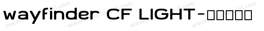 wayfinder CF LIGHT字体转换